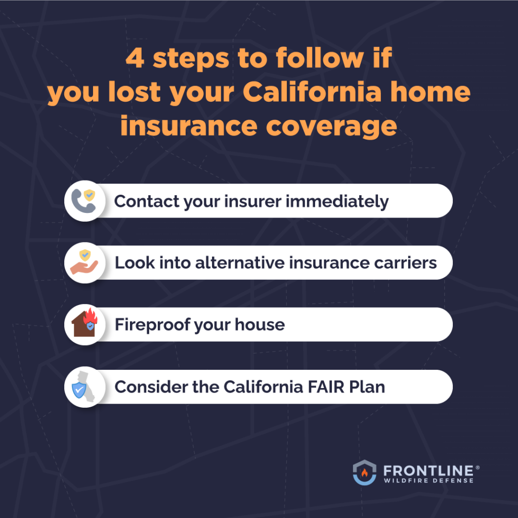 What to do if you lost your California wildfire coverage.