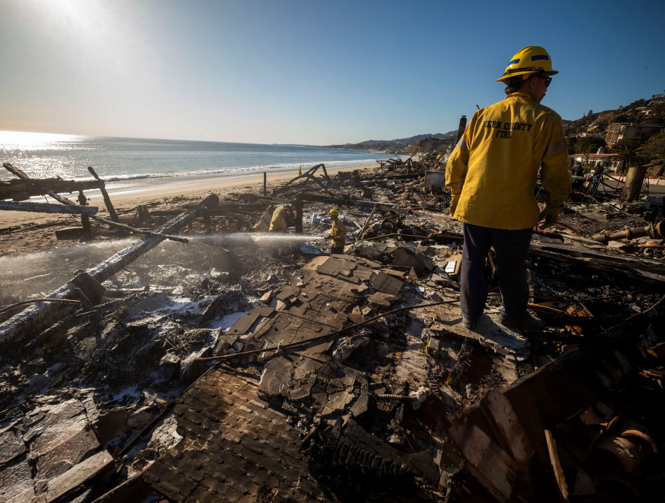 Los Angeles wildfires impact.