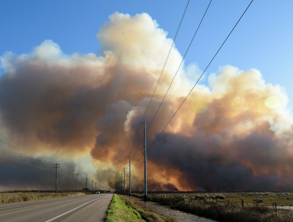 When is wildfire season in Texas?