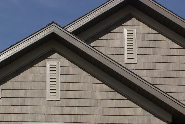 A photo showing attic vents prepared for wildfire.