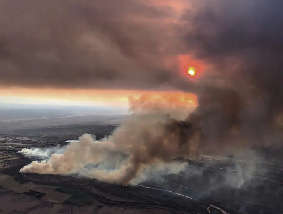 A photo depicting New Mexico wildfire season.