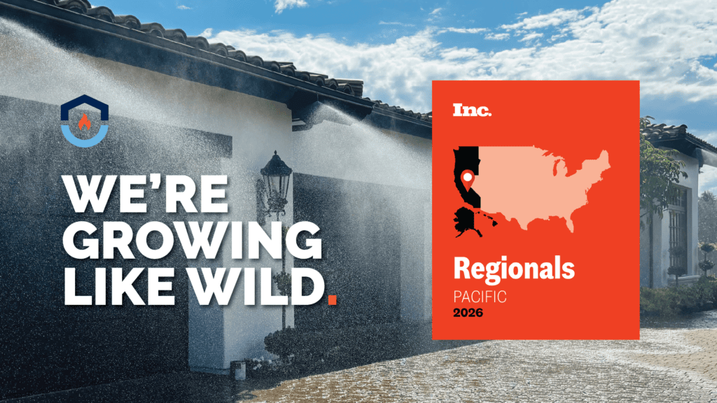 Frontline Wildfire Defense in Inc. Magazine’s list of fastest-growing companies in the Pacific.  